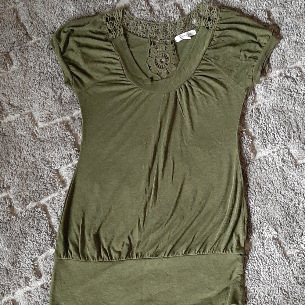 Green dressy blouse